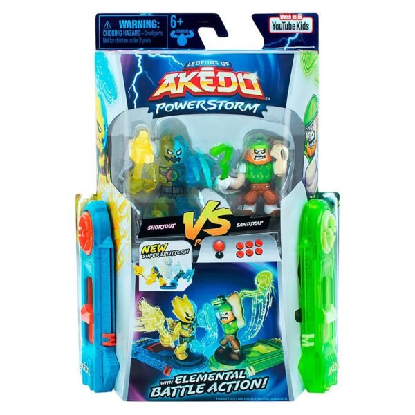 Legends of Akedo Power Storm Versus Pack - Burndown VS Shred Head - Image 2