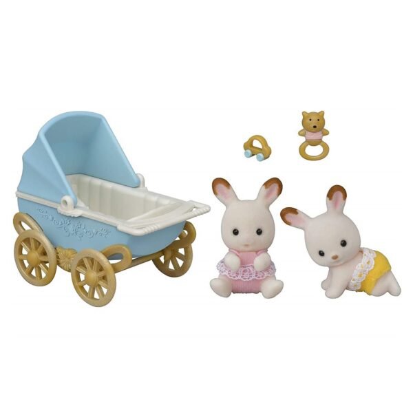Sylvanian Families Chocolate Rabbit Twins Set - Image 3