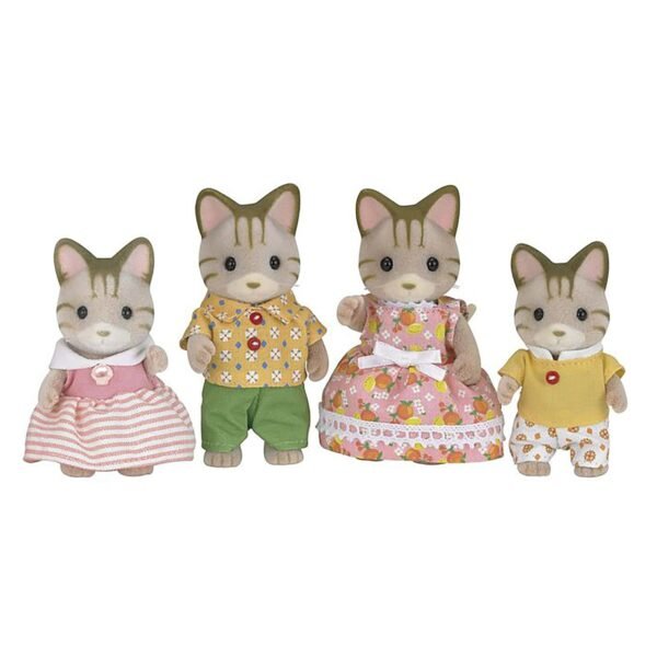Sylvanian Families Striped Cat Family - Image 2
