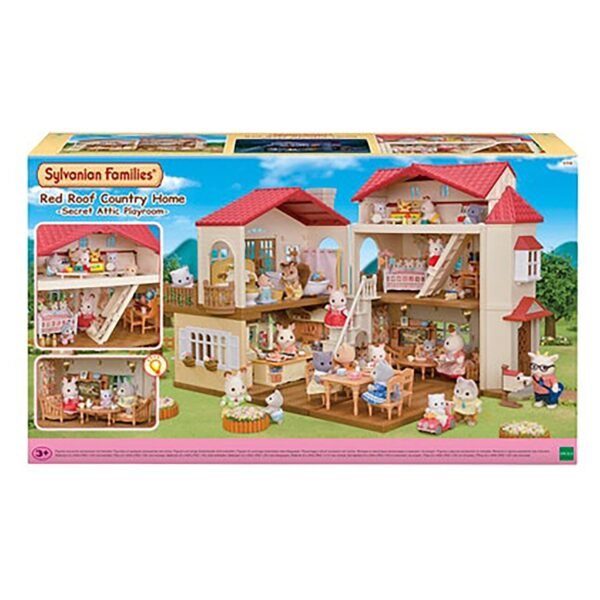 Sylvanian Families Red Roof Country Home with Attic - Image 3