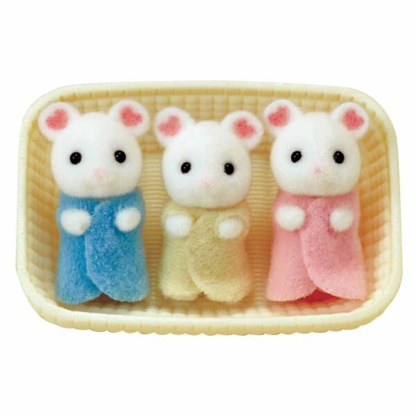 Sylvanian Families - Marshmallow Mouse Triplets - Image 2