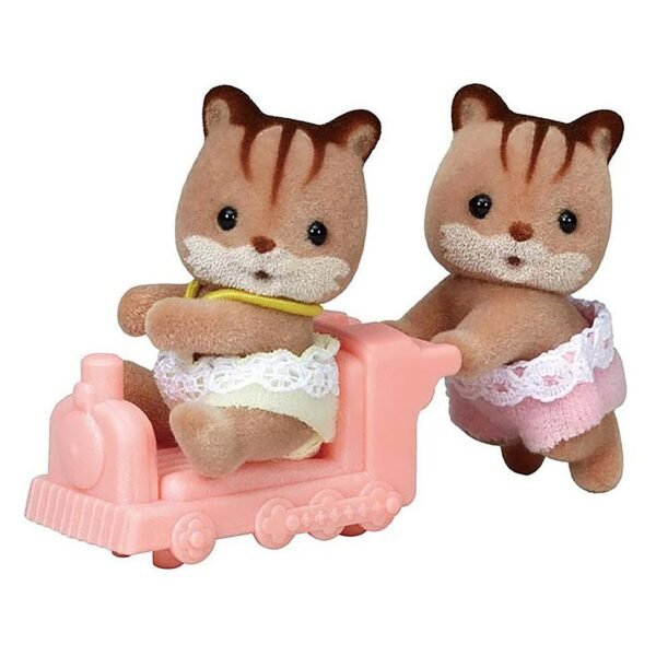Sylvanian Families Walnut Squirrel Twins V2 - Image 2