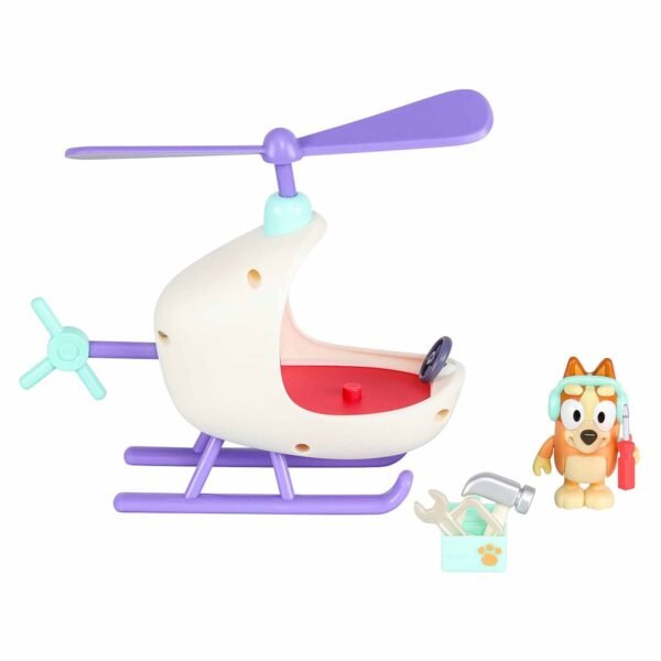 Bluey Figure & Vehicle Bingos Helicopter Pack - Image 2